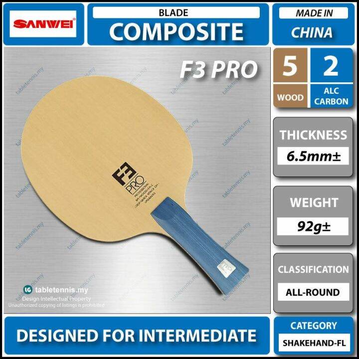 Sanwei Blade F Pro Fl Composite Carbon Table Tennis Blade Paddel Bat