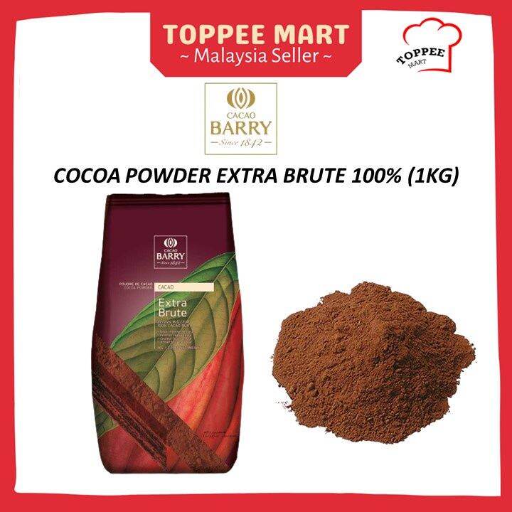 CACAO BARRY Cocoa Powder EXTRA BRUTE 100 1KG Pure Cocoa Powder 可可粉