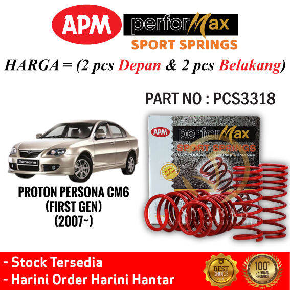 Original Apm Performax Sport Spring Proton Persona Lama Pcs