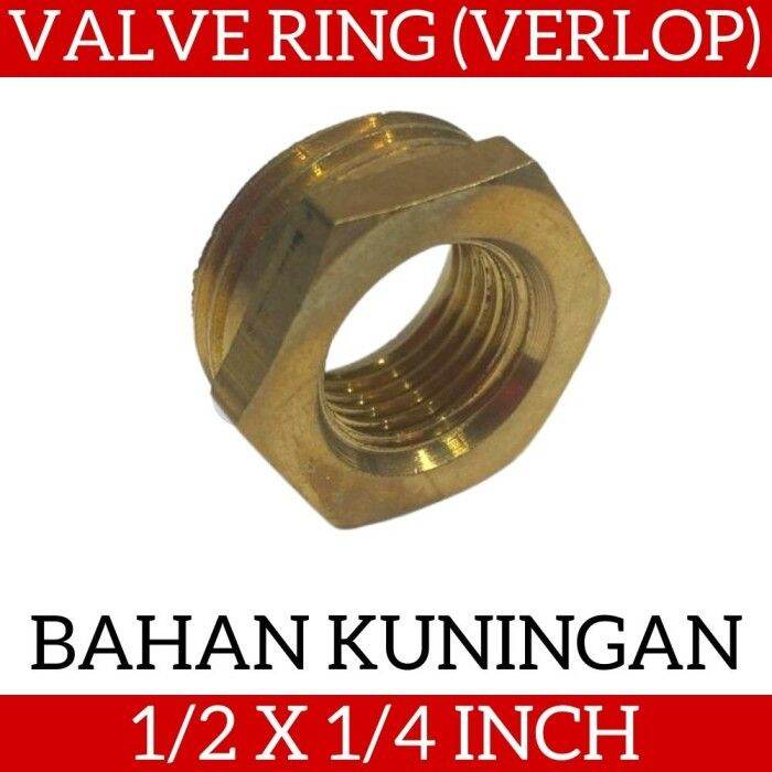 Valve Ring Verloop Inch X Inch Bahan Kuningan Bushing Vlok