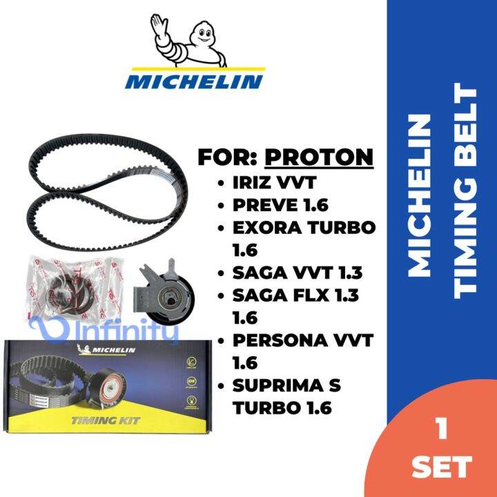 Michelin Timing Belt Set Proton Saga Flx Iriz Exora Bolt Preve