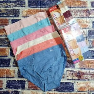 SOEN Original Cotton Spandex 6 PCS Pack BIKINI TYPE PANTY Assorted