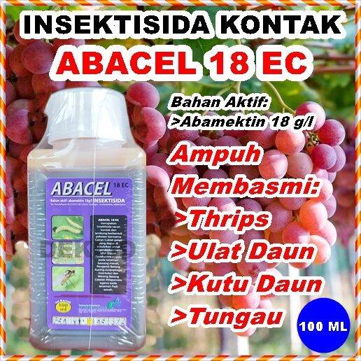 Abacel 18 EC 100 ML Insektisida Kontak Obat Pestisida Abamektin Hama