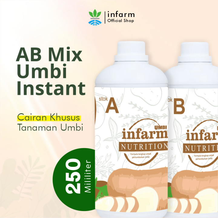 Infarm Nutrisi Ab Mix Umbi Instant 500 ML Pupuk Majemuk Cair Organik