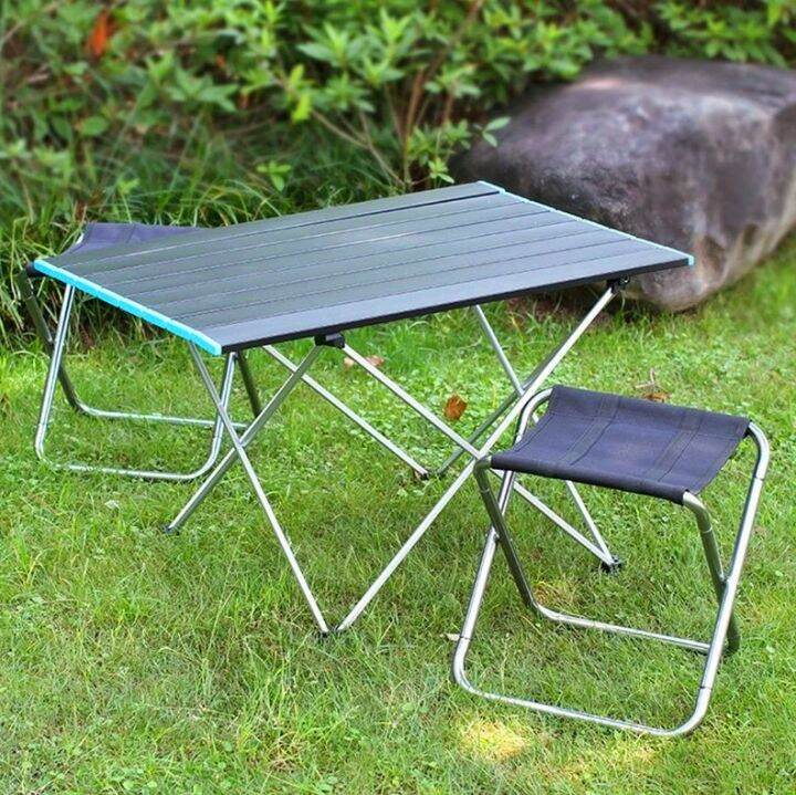 Meja Lipat Camping Outdoor Portable Aluminium Meja Lipat Outdoor Piknik