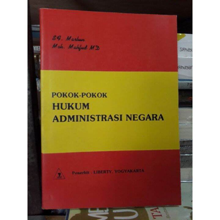 BUKU POKOK POKOK HUKUM ADMINISTRASI NEGARA MARBUN DAN MAHFUD MD