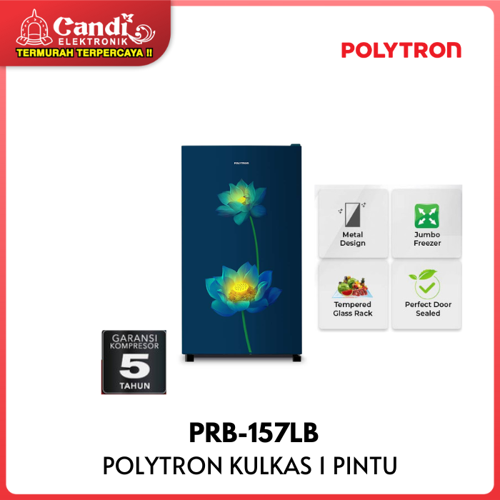 POLYTRON Kulkas 1 Pintu Kapasitas 150 Liter PRB 157LB Lazada Indonesia