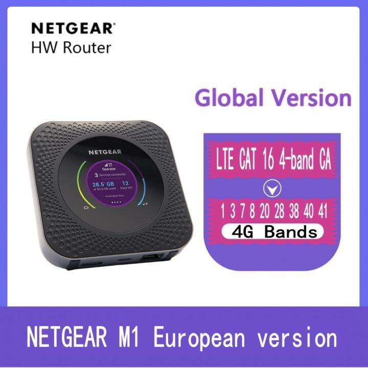 New EU Version Netgear Nighthawk M1 MR1100 LTE CAT16 4GX Gigabit Mobile