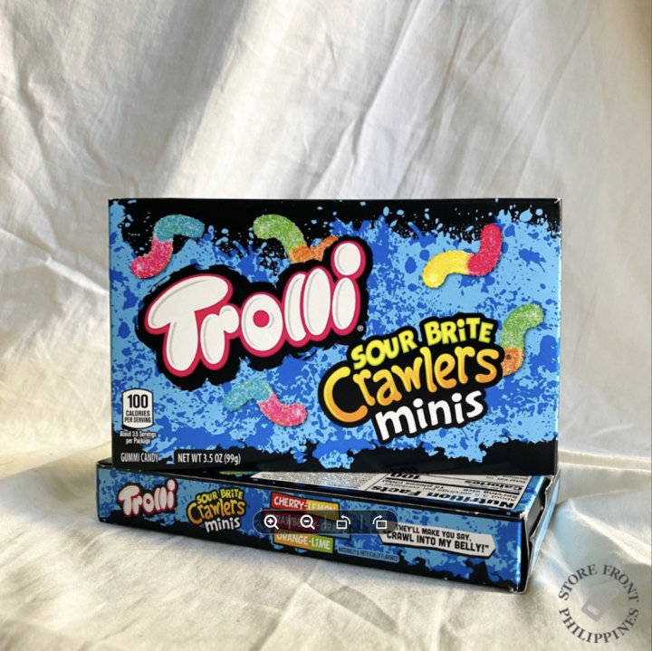 Trolli Sour Brite Crawlers Very Berry Fruit Punch And Sour Gummi