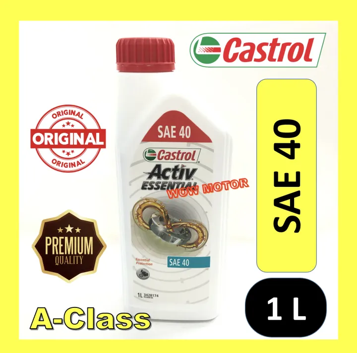 CASTROL ACTIV ESSENTIAL 4T SAE40 CASTROL ENGINE OIL 4T SAE 40 CASTROL