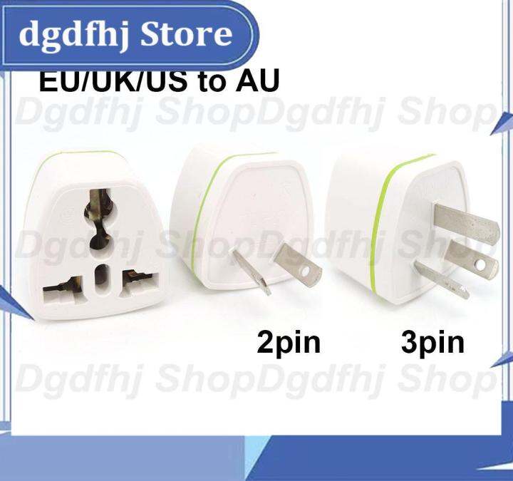 Dgdfhj Shop Universal EU US UK To 2pin 3Pin AU Power Plug Adapter New