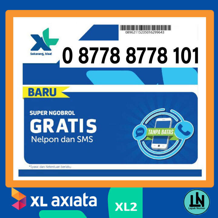 Kartu Perdana XL Axiata Prabayar Nomor Cantik Lazada Indonesia