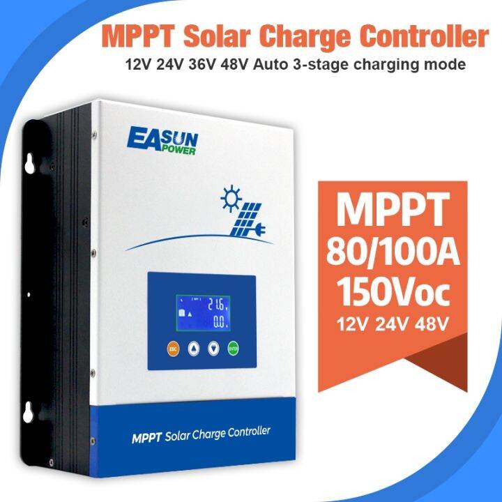 Fastennr Easun MPPT 80A 100A Solar Charge Controller Panel Regulator