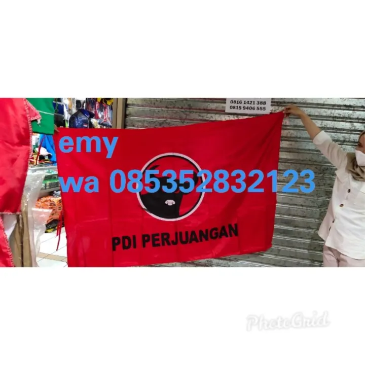 Bendera Partai Pdip Pdi Perjuangan X Cm Isi Lazada Indonesia