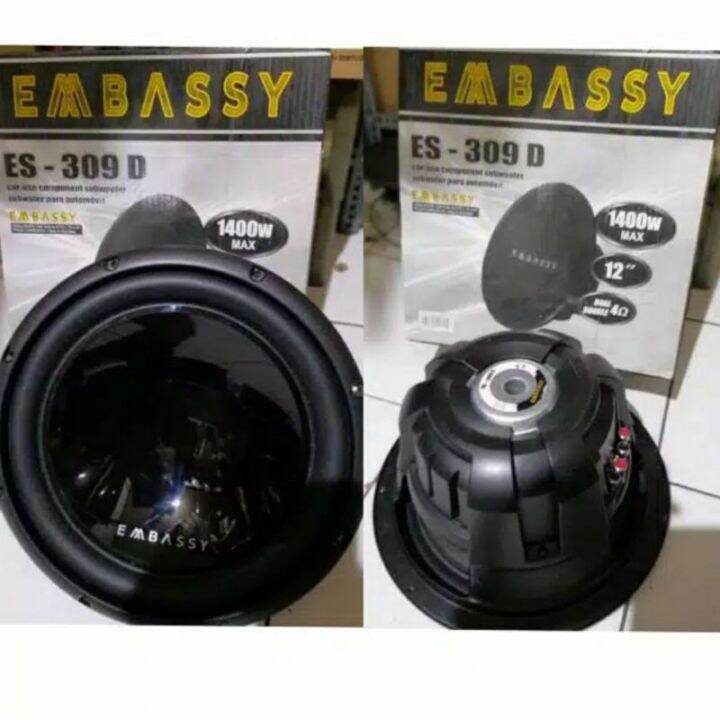 Subwoofer Super Badak Embassy ES309D 12 Inch 1400 Watt Doublecoil