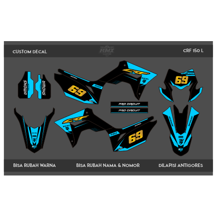 DECAL STICKER CRF 150 L 002 DEKAL STIKER CRF L FULLBODY 2017 2018