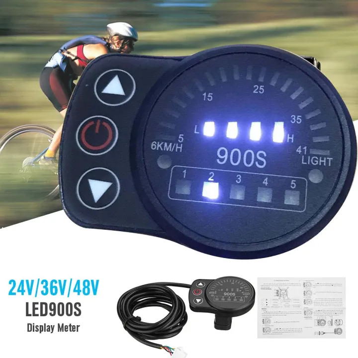 24V 36V 48V KT LED900S Display Meter For Electric Bicycle 5pin Ebike