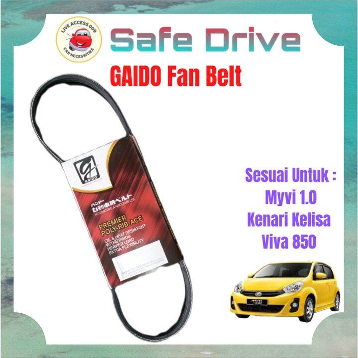 La Perodua Kenari Kelisa Myvi Viva Gaido Premium Fan Belt