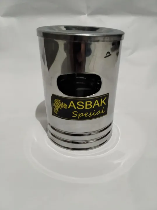 ASBAK STAINLESS STEEL MINI 8 CM X 12 CM ASBAK MINI MODEL TONG SAMPAH