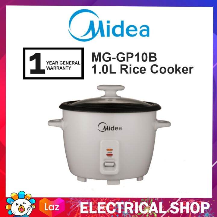 Midea 1 0L Conventional Rice Cooker MG GP10B MGGP10B Periuk Nasi Lazada