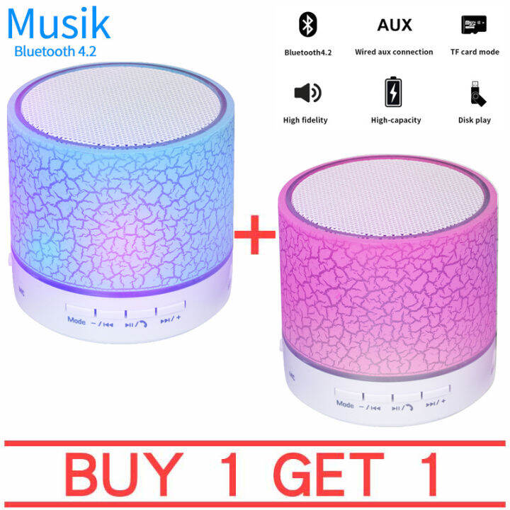 Buy 1 Get 1 FREEHOT SALE Portable Mini LED Bluetooth Wireless Speaker