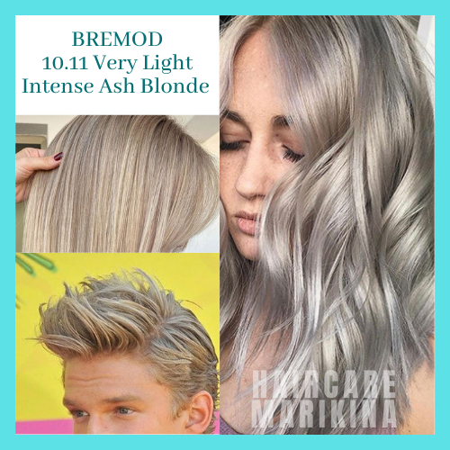 Bremod Very Light Intense Ash Blonde Hair Color With Oxidizer