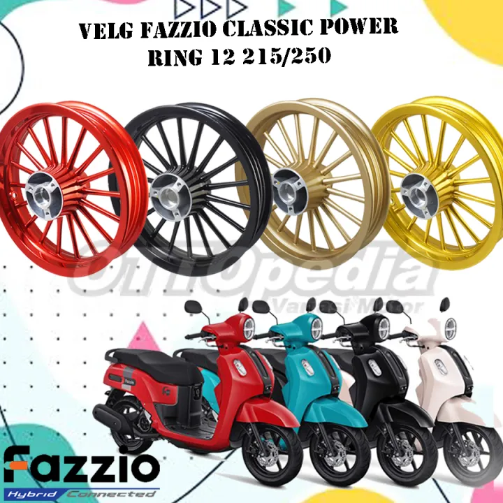 Velg Pelek Racing Yamaha Fazzio Tapak Lebar Classic Power Palang 18