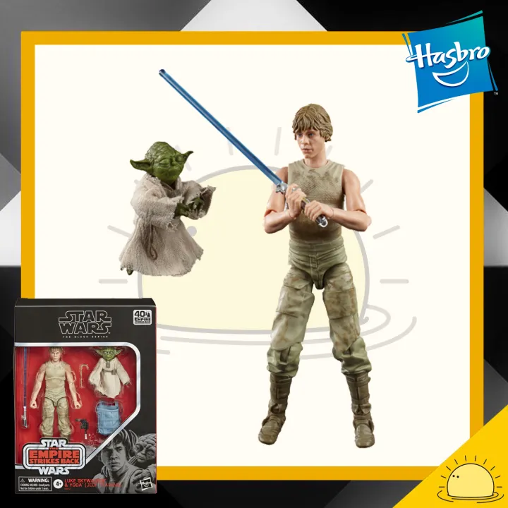 Luke Skywalker Yoda Jedi Training Star Wars The Black Series 40th