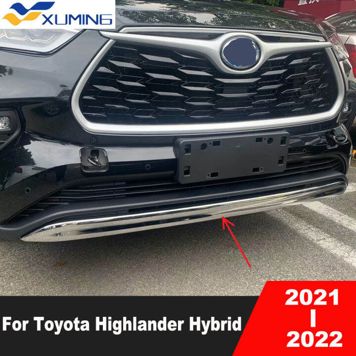 Xuming For Toyota Highlander Hybrid Abs Chrome Front Bottom