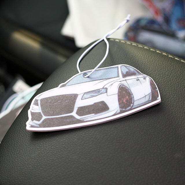 JDM Japan AUDI Badge Car Paper Air Freshener Auto Hanging Perfumed