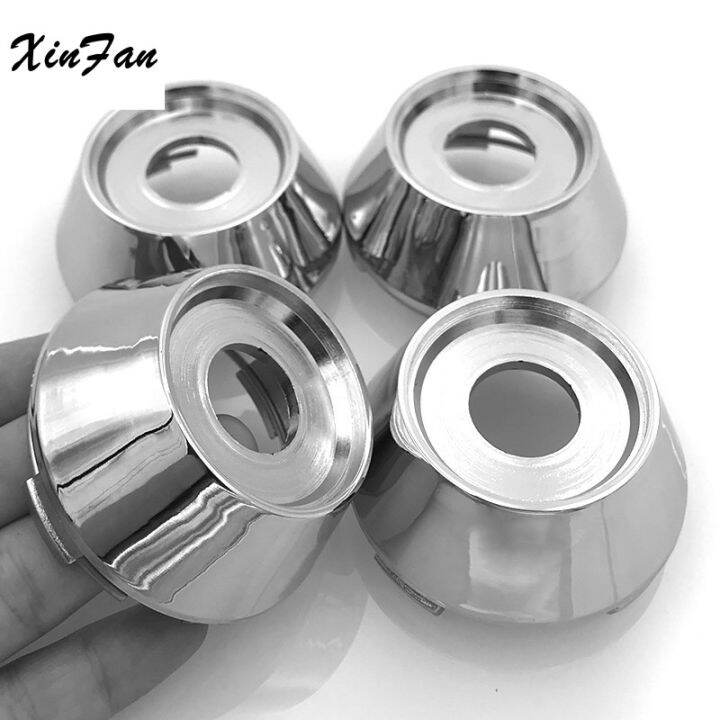 XINFAN 4PCS Chrome Blank No Logo 64mm Wheel Center Cap Rays Volk SSR XR