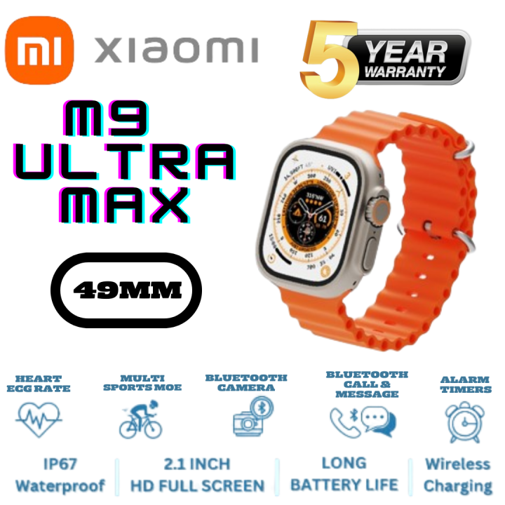 XIAOMI M8 M9 Ultra Max Smart Watch Screen Sports WatchIP67 Dustproof