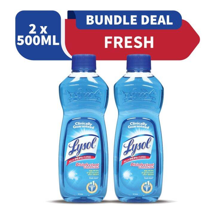 Lysol Disinfectant Concentrate Fresh Scent 500ml Set Of 2 Lazada PH