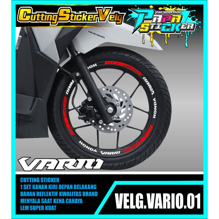 Stiker Velg Vario Cutting Sticker Velg Cutting Variasi Honda Vario Lis