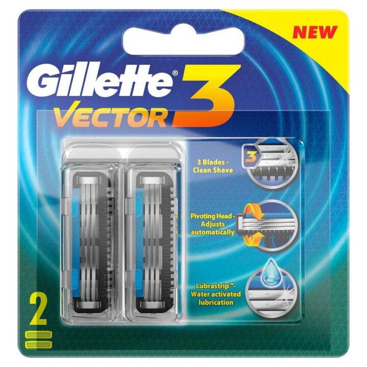 Gillette Vector 3 Mens Razors Refill Cartridge 2 Count Lazada PH