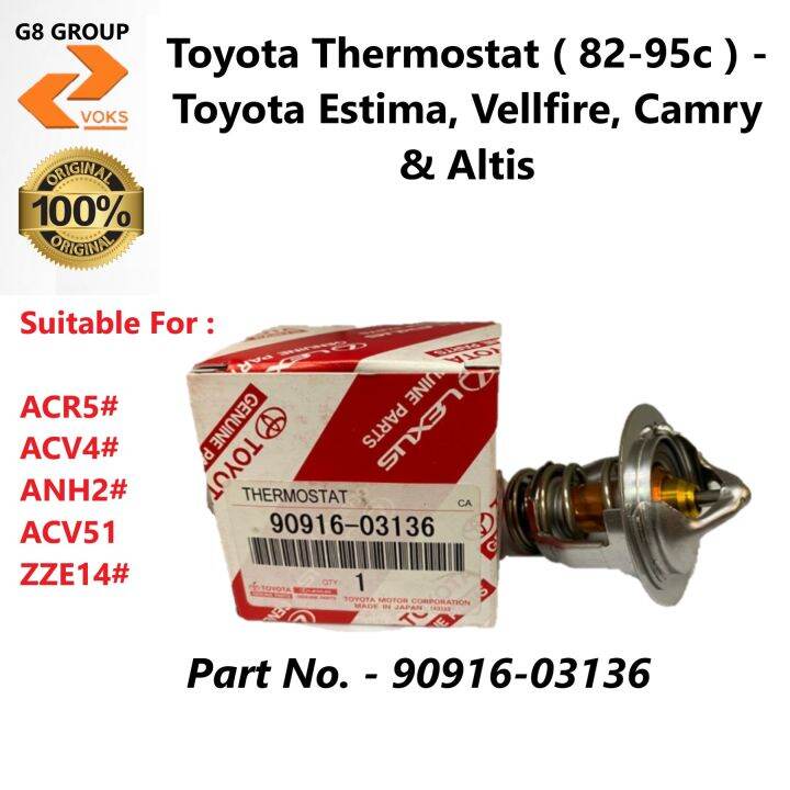 Toyota Thermostat C Toyota Estima Vellfire Camry Altis