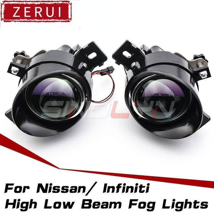 ZR For Car Fog Spot Lights Replacement HID Bi Xenon Lens Projector For