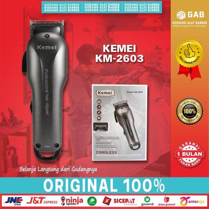 Hair Clipper Kemei Km Alat Cukur Pangkas Rambut Elektrik