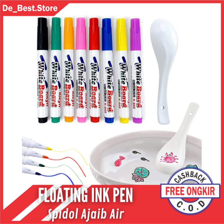 Spidol Ajaib Air Warna Warni Spidol Air Apung Magic Marker White