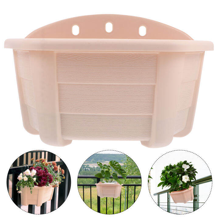 Homemaxs Set Semi Circular Plastic Plant Pot Useful Flower Holder