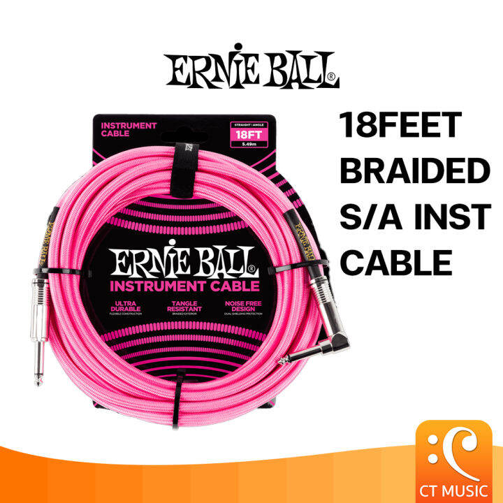 Ernie Ball Feet Braided S A Inst Cable Lazada Co Th