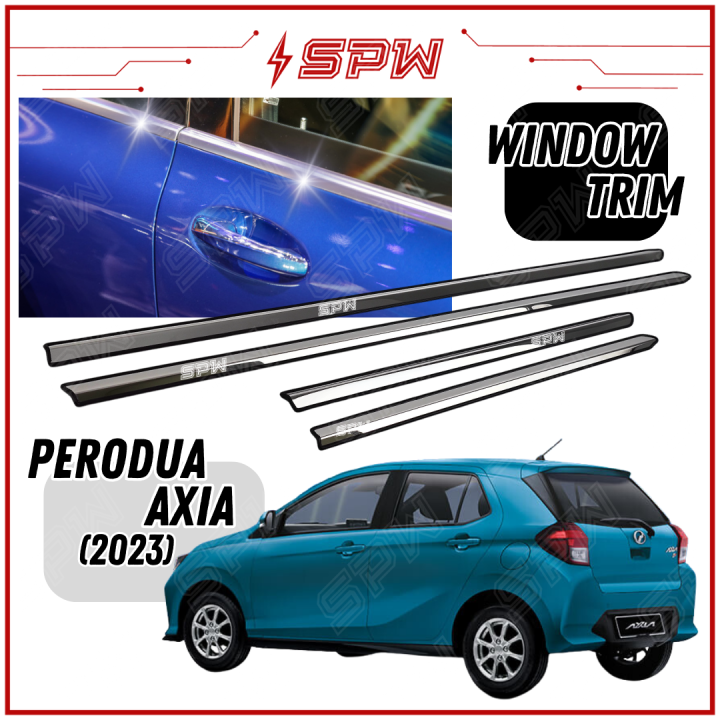 Perodua Axia Window Panel Trim Chrome Pcs Stainless Steel