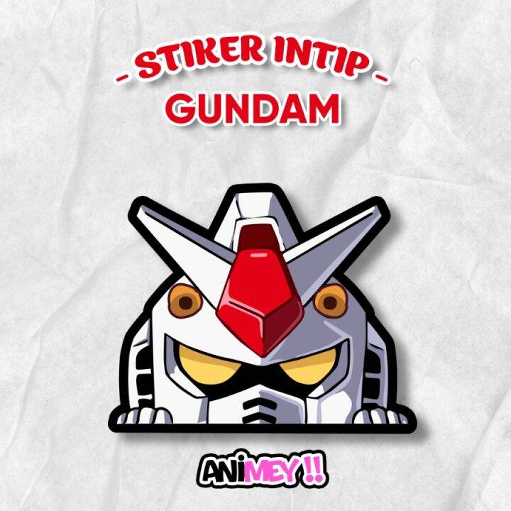 Stiker Intip Gundam RX 78 Anime Sticker Waterproof Lazada Indonesia