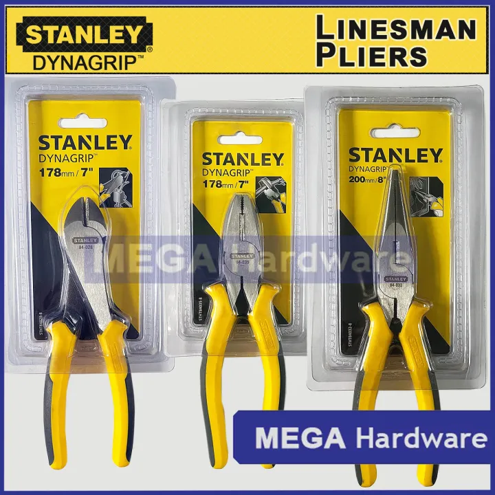 STANLEY Combination Pliers Cutters Dynagrip Diagonal Cutting Long