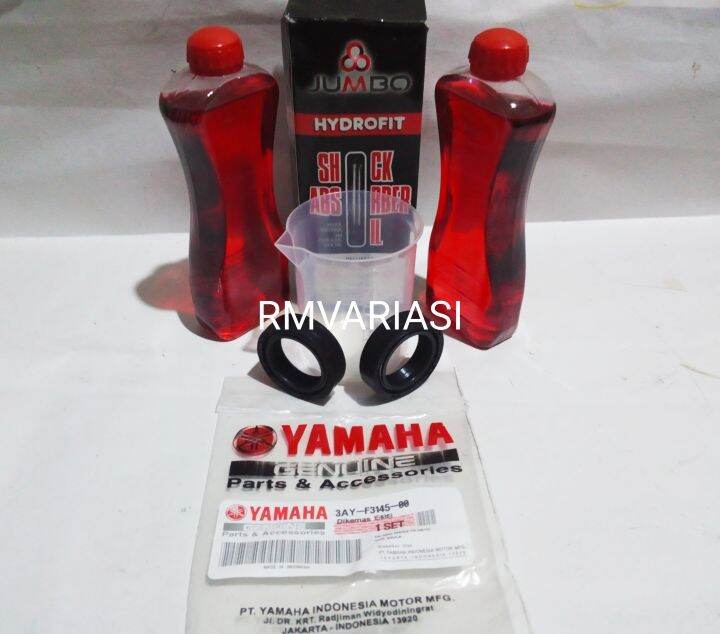 Paket Seal Shock Jumbo Oli Shock Gelas Ukur Yamaha Bebek Matic