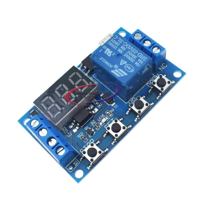 Dc V Led Light Digital Time Delay Relay Trigger Cycle Timer Delay