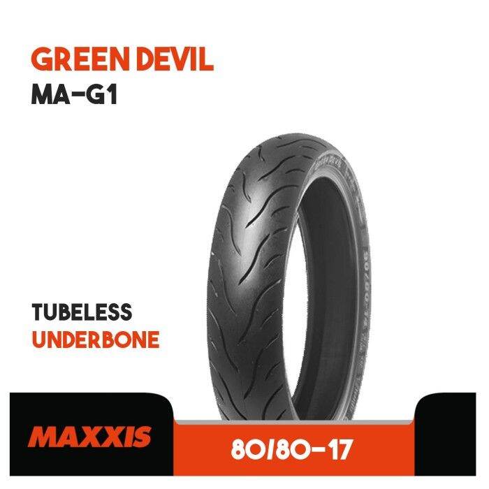 Ban Luar Motor Tubeless Maxxis Green Devils Mag Ring Ukuran