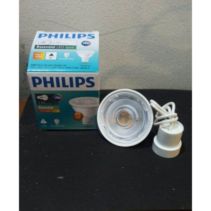 Halogen Led Philips Essential Mr Watt V Putih Lazada Indonesia