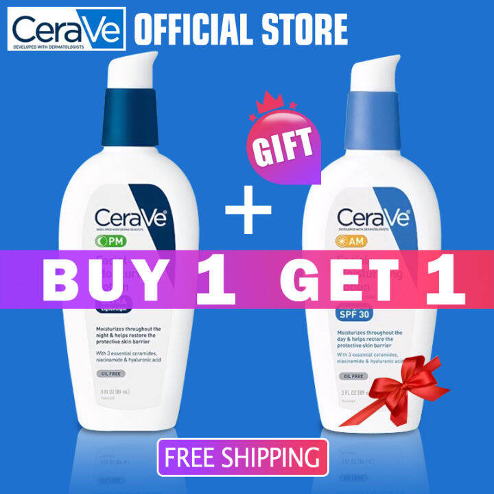 Cerave Official Store Ph Cerave Moisturizing Facial Lotion Am Pm Day