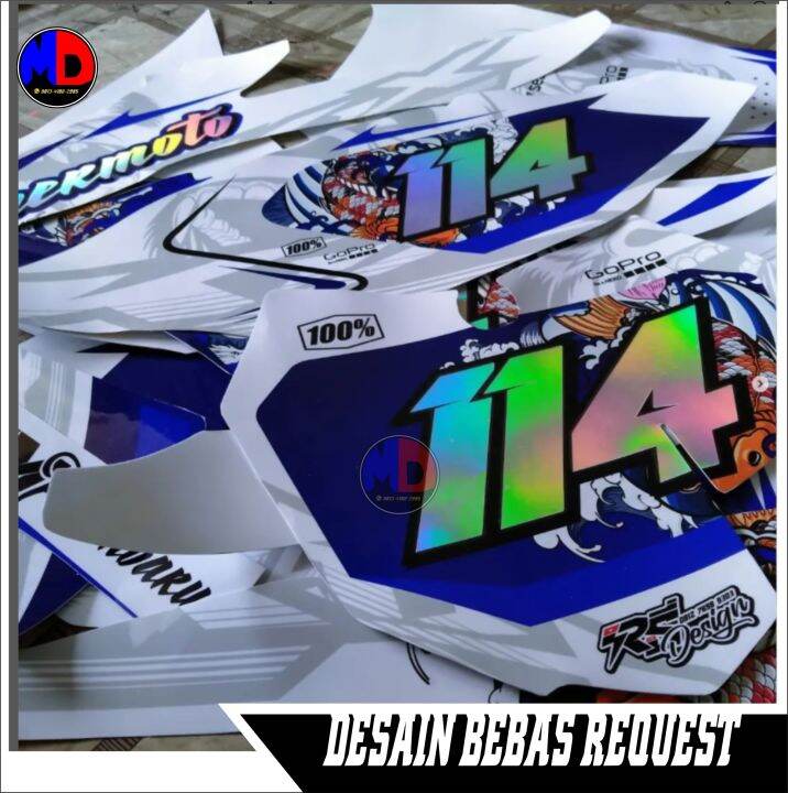 Sticker Decal Crf L Full Body Terbaru Desain Bebas Bisa